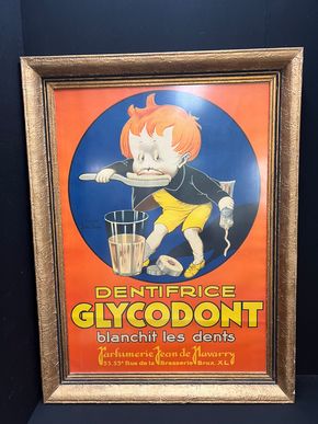 Glycodont - Dentifrice (Werbeplakat aus der Zeit um 1925)