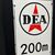 Dea 200 Meter - Tankstellen-Hinweisschild (Um 1960)