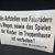 Aufstellen von Fahrrädern… - Hinweisschild der 50er Jahre