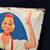 St. Pauli Girl Beer - Bremen - Pin Up Blechschild  48 x 38 cm - D 1958