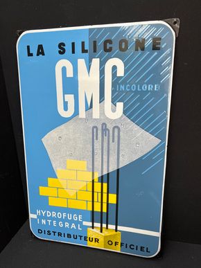 GMC - La Silicone in Colore (50er Jahre Emailleschild) 
