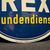 Rex Motorrad Kundendienst Emailschild  24cm - um 1955