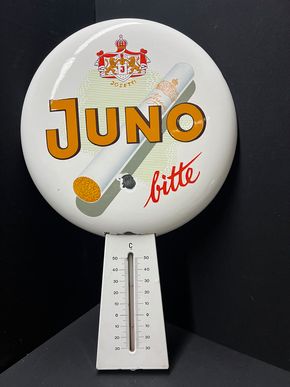 Juno Emailledeckel mit Thermometer (1930/1950)