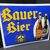Bauer Bier Leipzig (Gewölbtes Emailleschild um 1920)