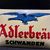 Adlerbräu Schwanden Emailschild 49 x 33 cm - Schweiz um 1925