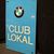 Kleines Emailschild - BMW Club Lokal  20 x 12,5 cm - D um 1980