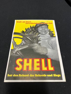 Shell - Hat den Rekord der Rekorde und Siege (Werbeprospekt aus dem Jahr 1929)