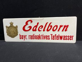 Edelborn - Bayrisches RADIOAKTIVES Tafelwasser (Werbepappe um 1920)