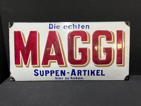 Maggi - Die echten - Suppen-Artikel hier zu haben (20er Jahre)