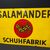 Salamander Schuhfabrik (grosses abgekantetes Emailleschild um 1950)