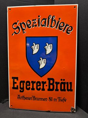 Spezialbiere Egerer Bräu - Artheser Brunnen 58 x 38 cm - D um 1955