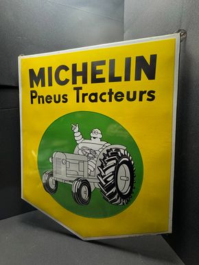 Michelin Pneus Tracteurs Emailschild 80 x 68 cm - Frankreich 