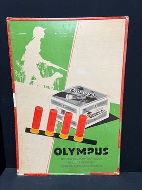 Olympus Jagdmonition - VEB Sprengstoffwerk Schönebeck / Elbe (60er Jahre Werbepappe)