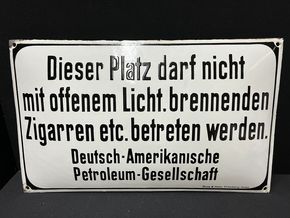 Dapol Hinweiswarnschild mit Jugendstilrahmen (Gewölbt und schwer)