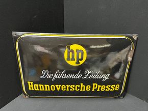 Hannoversche Presse (Gewölbtes Emailleschild - 1930/1950)